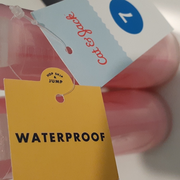 PINK RAIN BOOTS Cat & Jack Target SIZE 7 NWT - Picture 5 of 6